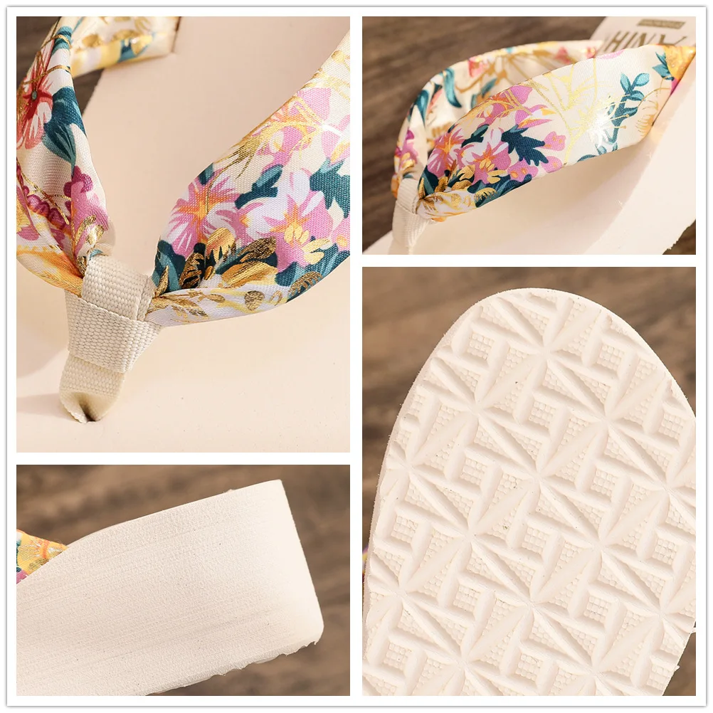 2025 Fashion Women Flip Flops Summer Beach Platform Slippers Casual Outside Wedges Sandals Summer Women Shoes