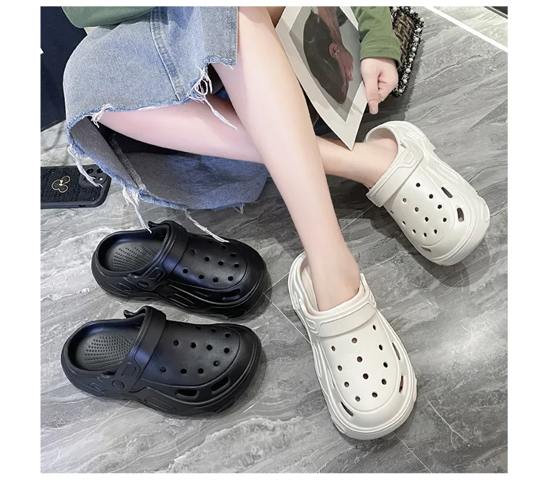 Plush slippers 2024 new winter men's and women's thick high heels soft-soled beach garden shoes home plush ripped slippers Plush slippers 2024 new winter men's and women's thick high heels soft-soled beach garden shoes home plush ripped slippers