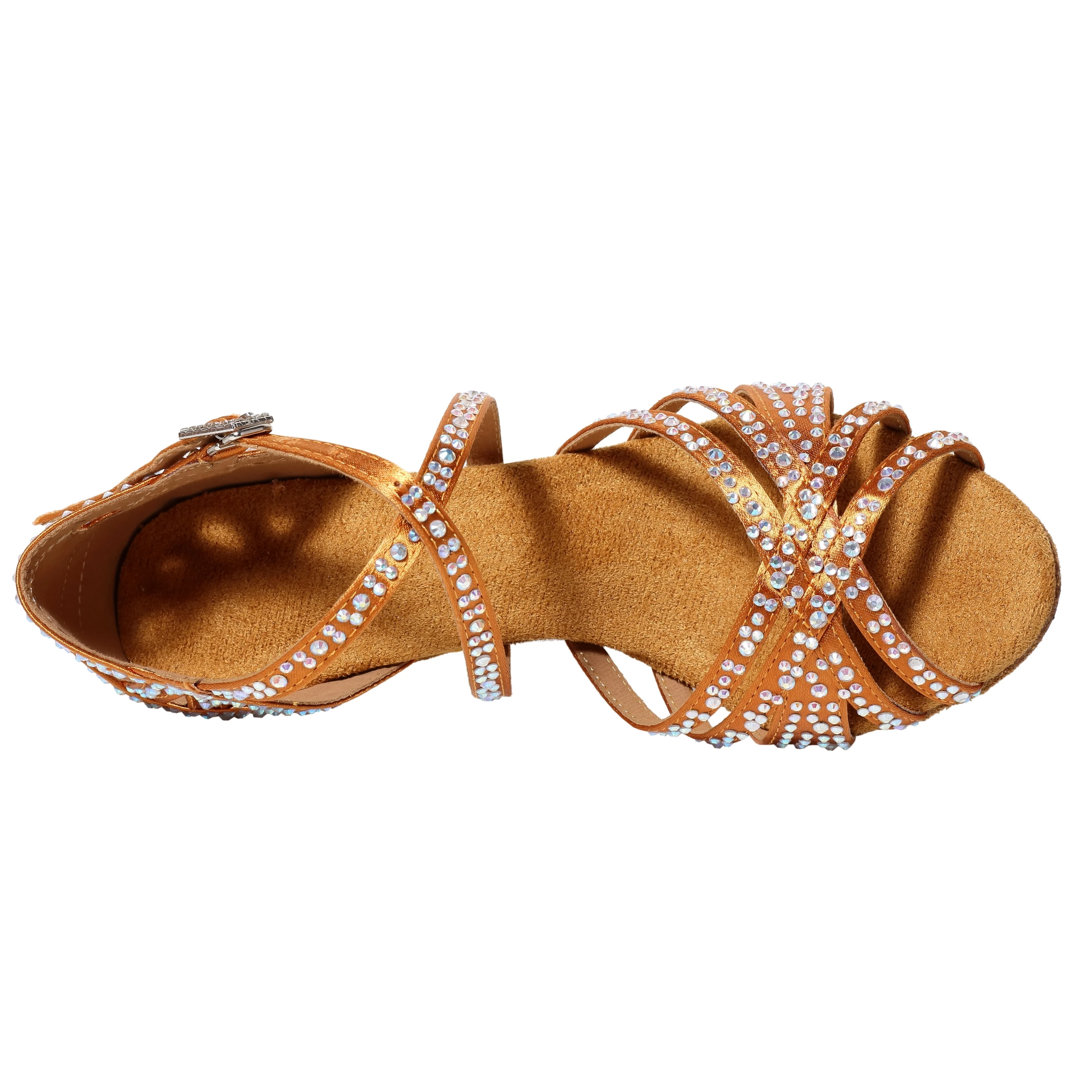Dazzling Diamond Latin Dance Shoes with 7.5cm Heel for Women