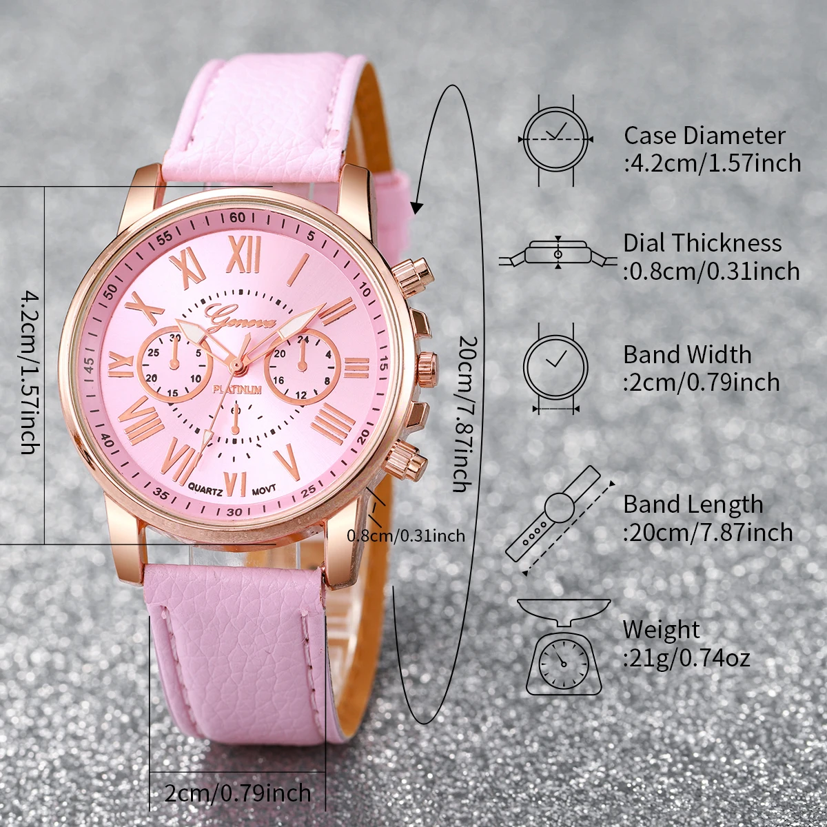 5/6PCS Fashion Women's Quartz Watch Leather Band Analog Wrist Watches Heart Rhinestone Jewelry Set(Without Box) 5/6PCS Fashion Women's Quartz Watch Leather Band Analog Wrist Watches Heart Rhinestone Jewelry Set(Without Box)