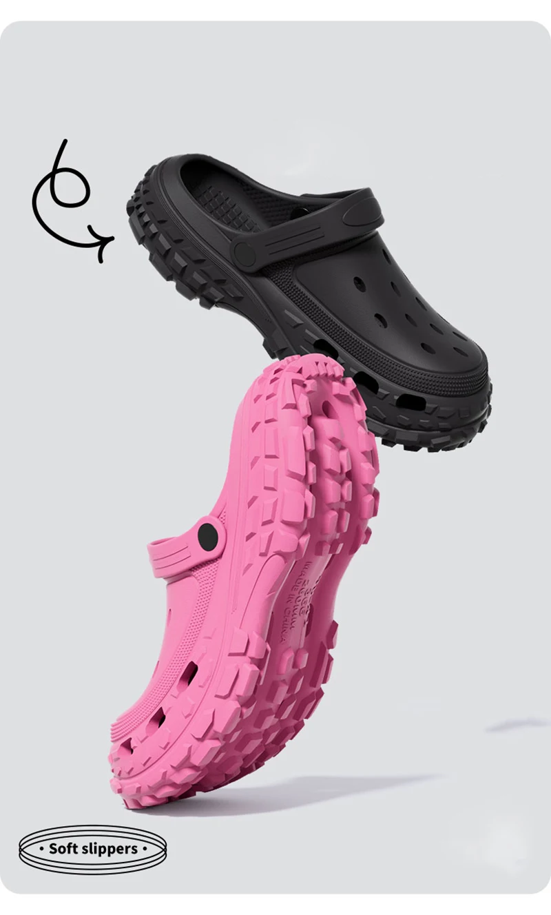 Summer Non-Slip Beach Sandals for Women Comfortable Soft Sole Platform Sandals Woman Closed Toe Thick Bottom Sandalias Mujer