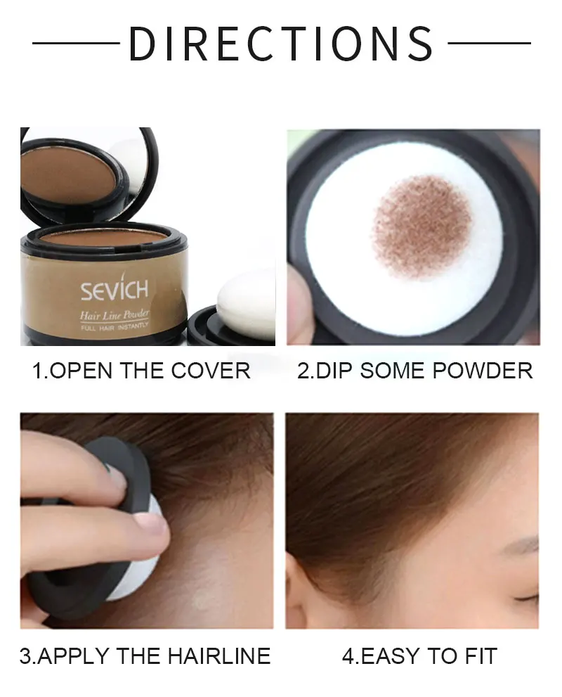 Sevich Hairline Powder 4g Hairline Shadow Powder Makeup Hair Concealer Natural Cover Unisex Hair Loss Product Sevich Hairline Powder 4g Hairline Shadow Powder Makeup Hair Concealer Natural Cover Unisex Hair Loss Product