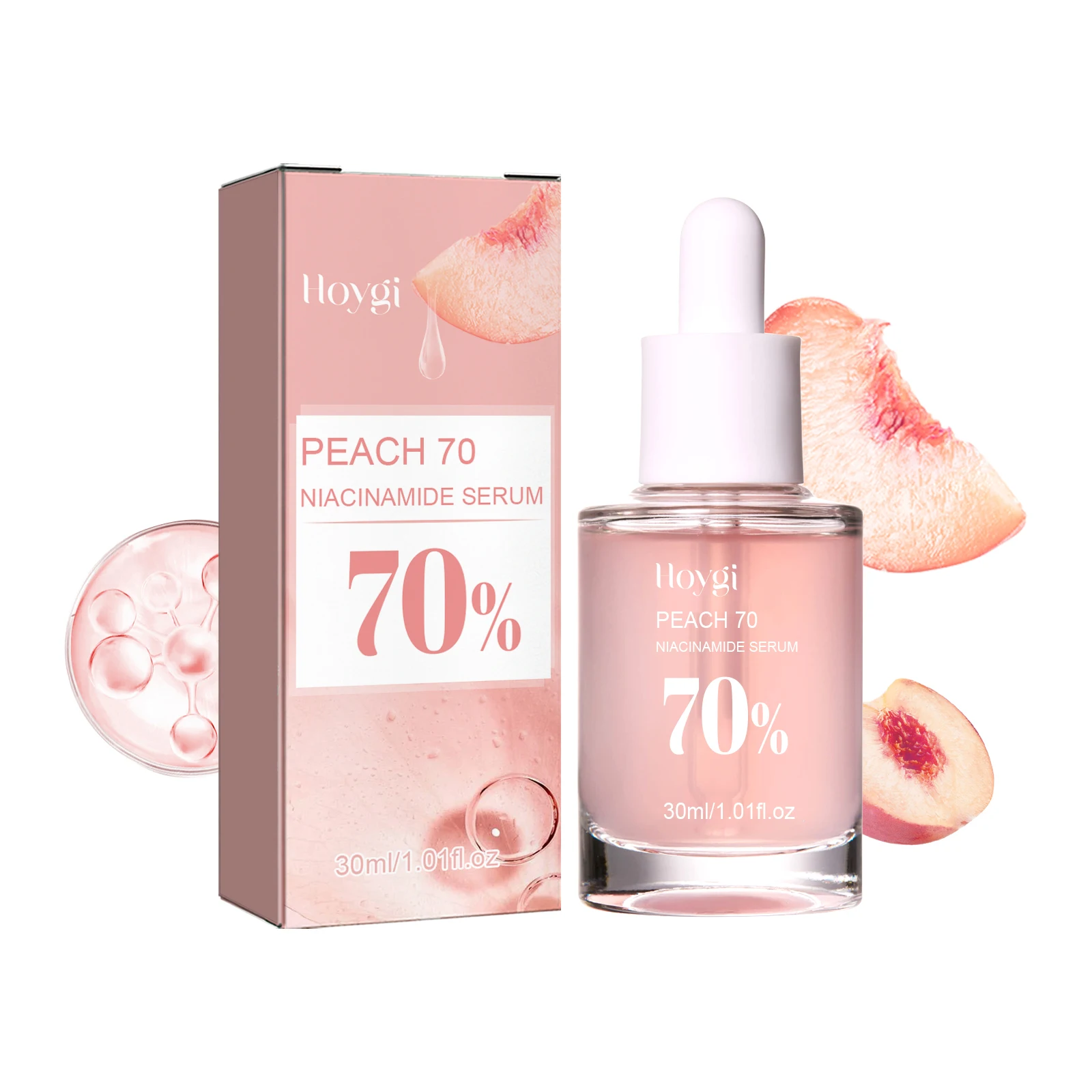 Peach 70% Niacinamide Facial Serum Fade Melanin Moisturzing Shrink Pores Smooth Brightening Skin Care Dark Spot Remover Serum Peach 70% Niacinamide Facial Serum Fade Melanin Moisturzing Shrink Pores Smooth Brightening Skin Care Dark Spot Remover Serum