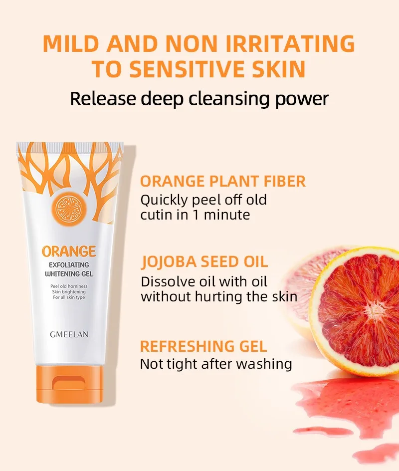 Orange Exfoliating Gel Dead Spot Remover Brighten Peeling 50g Gentle Repair Scrub Whiten Hydrating Moisturizer Korean Skin Care Orange Exfoliating Gel Dead Spot Remover Brighten Peeling 50g Gentle Repair Scrub Whiten Hydrating Moisturizer Korean Skin Care