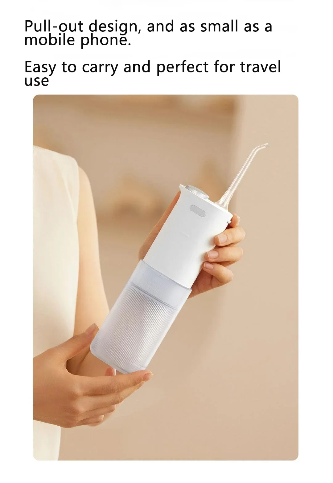 MIJIA Electric Oral Irrigator F400 Portable Water Pick Flosser Teeth Whitening Remove Dental Plaque 200ML pull-out Water Tank MIJIA Electric Oral Irrigator F400 Portable Water Pick Flosser Teeth Whitening Remove Dental Plaque 200ML pull-out Water Tank