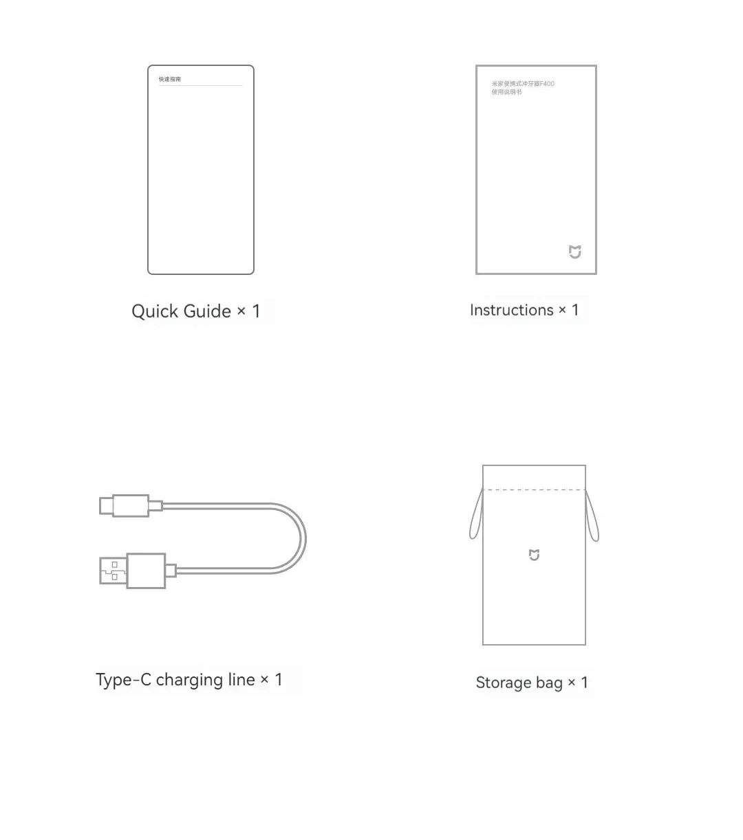 MIJIA Electric Oral Irrigator F400 Portable Water Pick Flosser Teeth Whitening Remove Dental Plaque 200ML pull-out Water Tank MIJIA Electric Oral Irrigator F400 Portable Water Pick Flosser Teeth Whitening Remove Dental Plaque 200ML pull-out Water Tank