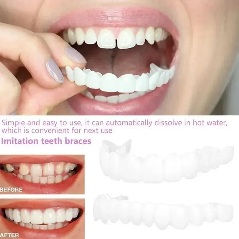 2024 Adult Adjustable Dentures Teeth Set Adjustable Snap-on Fake Teeth Portable Braces Decorate Gaps For Teeth Oral Hygiene Care 2024 Adult Adjustable Dentures Teeth Set Adjustable Snap-on Fake Teeth Portable Braces Decorate Gaps For Teeth Oral Hygiene Care