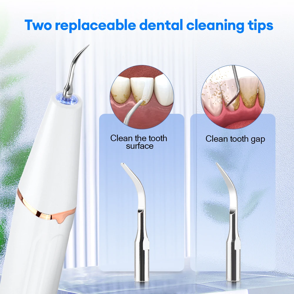 Ultrasonic Dental Scaler Oral Care Tartar Removal Calculus Remover Tooth Stain Cleaner LED Light Tooth Whitening Tools Household Ultrasonic Dental Scaler Oral Care Tartar Removal Calculus Remover Tooth Stain Cleaner LED Light Tooth Whitening Tools Household