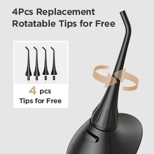 Fairywill Water Dental Flosser Teeth Portable Cordless USB Oral Irrigator Cleaner IPX7 Waterproof Electric Toothbrush Set Home