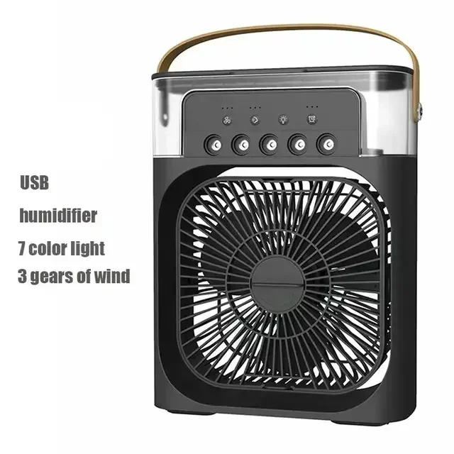 Portable 3 In 1 Fan AIr Conditioner Household Small Air Cooler LED Night Lights Humidifier Air Adjustment Home Fans Dropshipping Portable 3 In 1 Fan AIr Conditioner Household Small Air Cooler LED Night Lights Humidifier Air Adjustment Home Fans Dropshipping