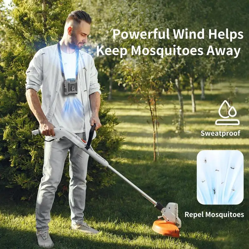 Socool 10000mAh Waist Fan Portable Handheld Hanging Neck Fan Ultra-Strong Wind with Phone Charging LED Light for Outdoor Working Socool 10000mAh Waist Fan Portable Handheld Hanging Neck Fan Ultra-Strong Wind with Phone Charging LED Light for Outdoor Working