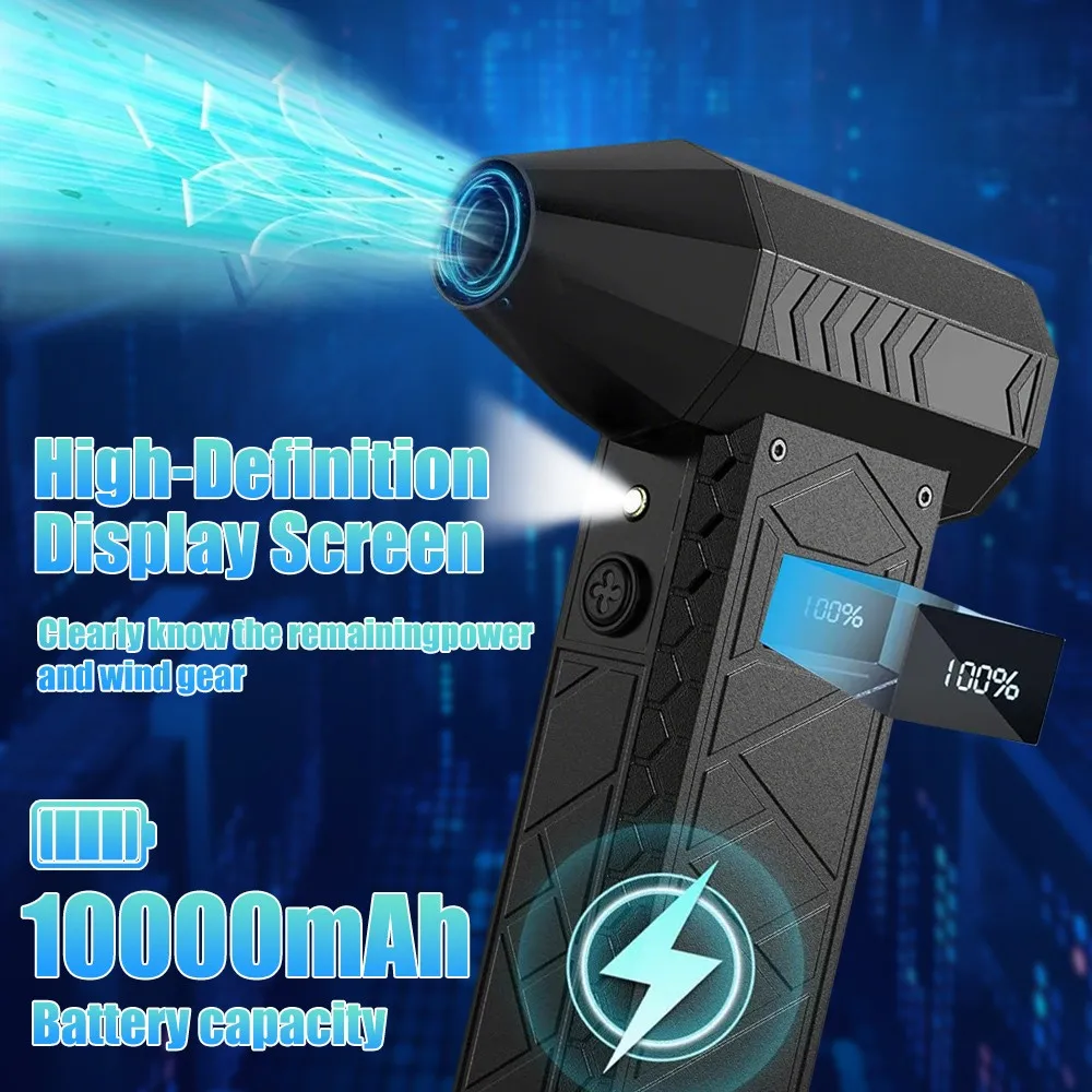 180000PRM Portable Electric Air Blower Turbo Jet Fan Brushless Motor HighSpeed Mini Turbo Jet Fan Adjustable Wind Violent Blower 180000PRM Portable Electric Air Blower Turbo Jet Fan Brushless Motor HighSpeed Mini Turbo Jet Fan Adjustable Wind Violent Blower