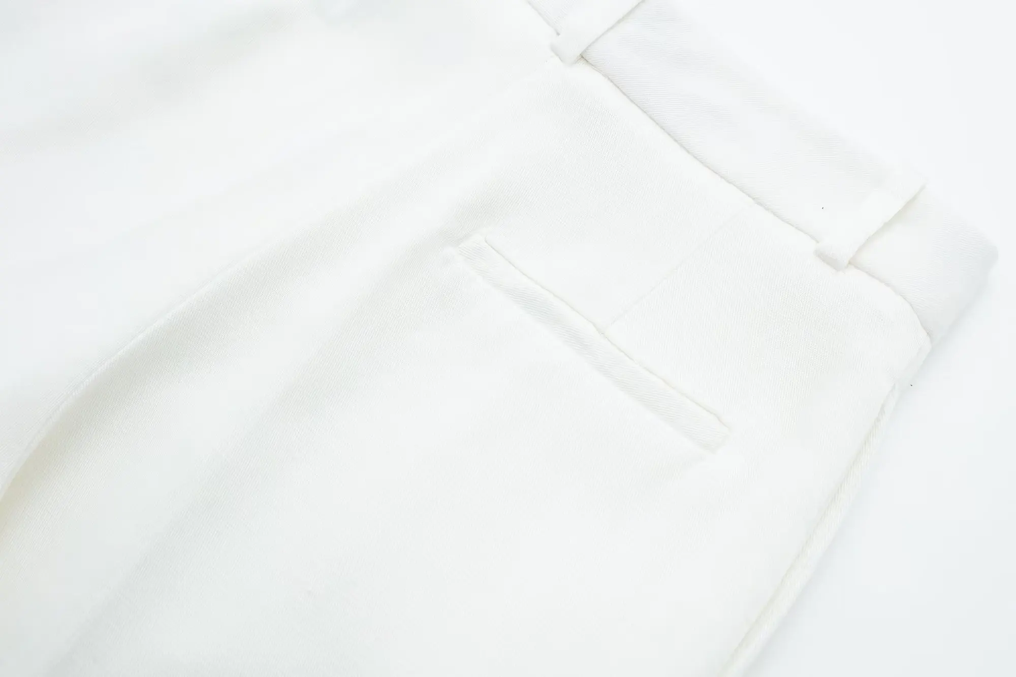 TRAFZA Women 2 Piece Set Halter Neck Single-Breasted Pocket Sleeveless Halter Vest Tops+High Waist Zipper Pockets Wide Leg Pant