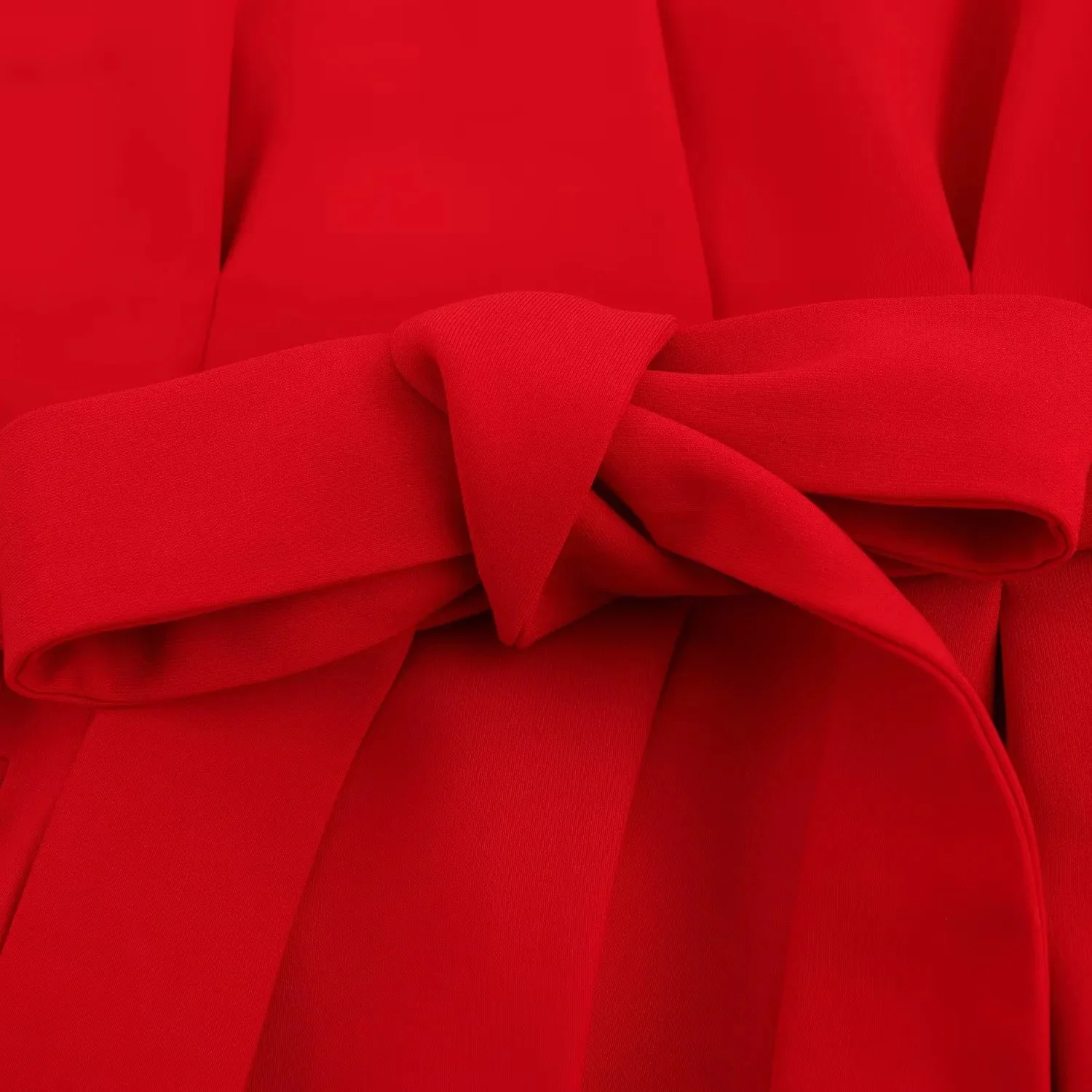 TRAFZA Office Lady Chic Red Vest Blazer Suits V Neck Sashes Sleeveless Blazer High Waist Wide Leg Pants Fashion 2025 Summer Sets