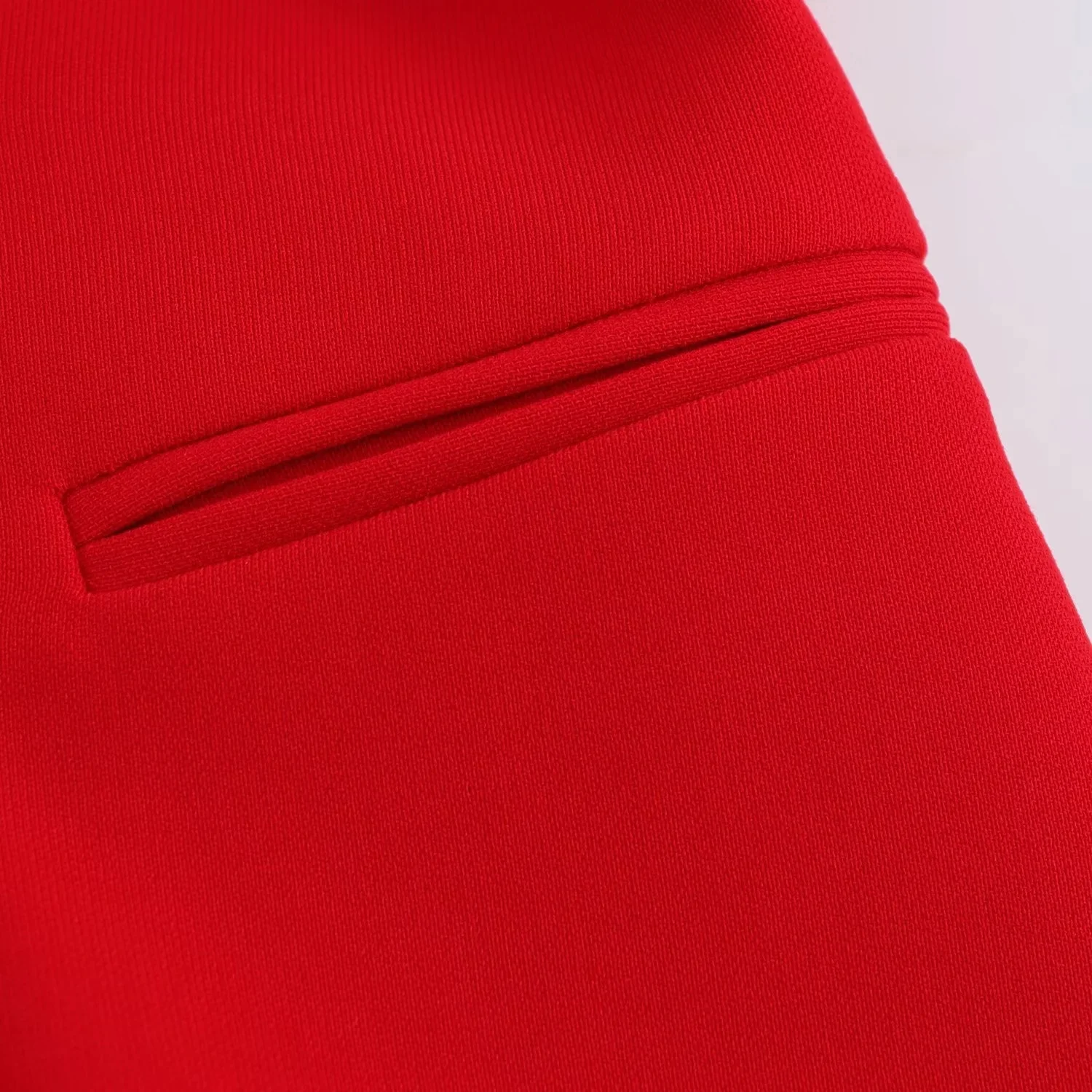 TRAFZA Office Lady Chic Red Vest Blazer Suits V Neck Sashes Sleeveless Blazer High Waist Wide Leg Pants Fashion 2025 Summer Sets