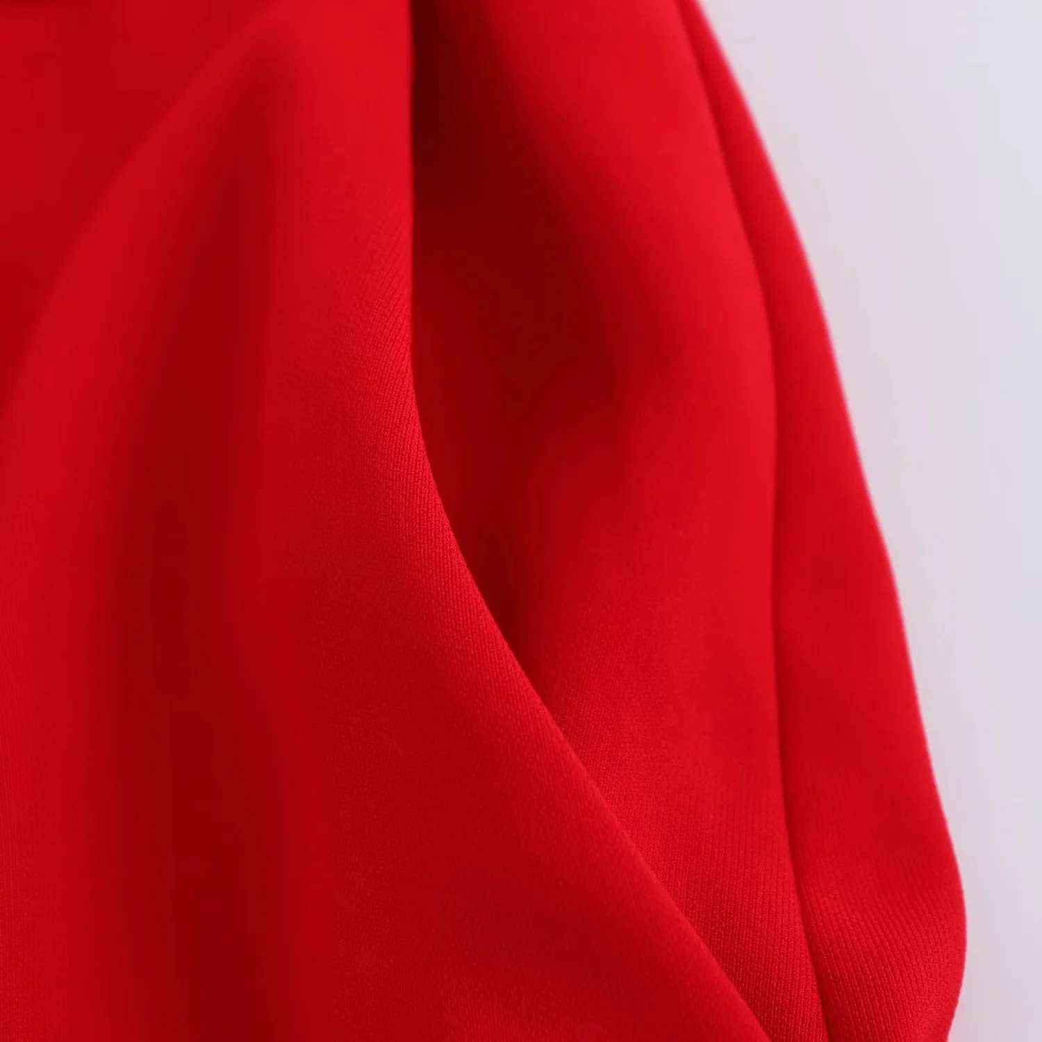 TRAFZA Office Lady Chic Red Vest Blazer Suits V Neck Sashes Sleeveless Blazer High Waist Wide Leg Pants Fashion 2025 Summer Sets