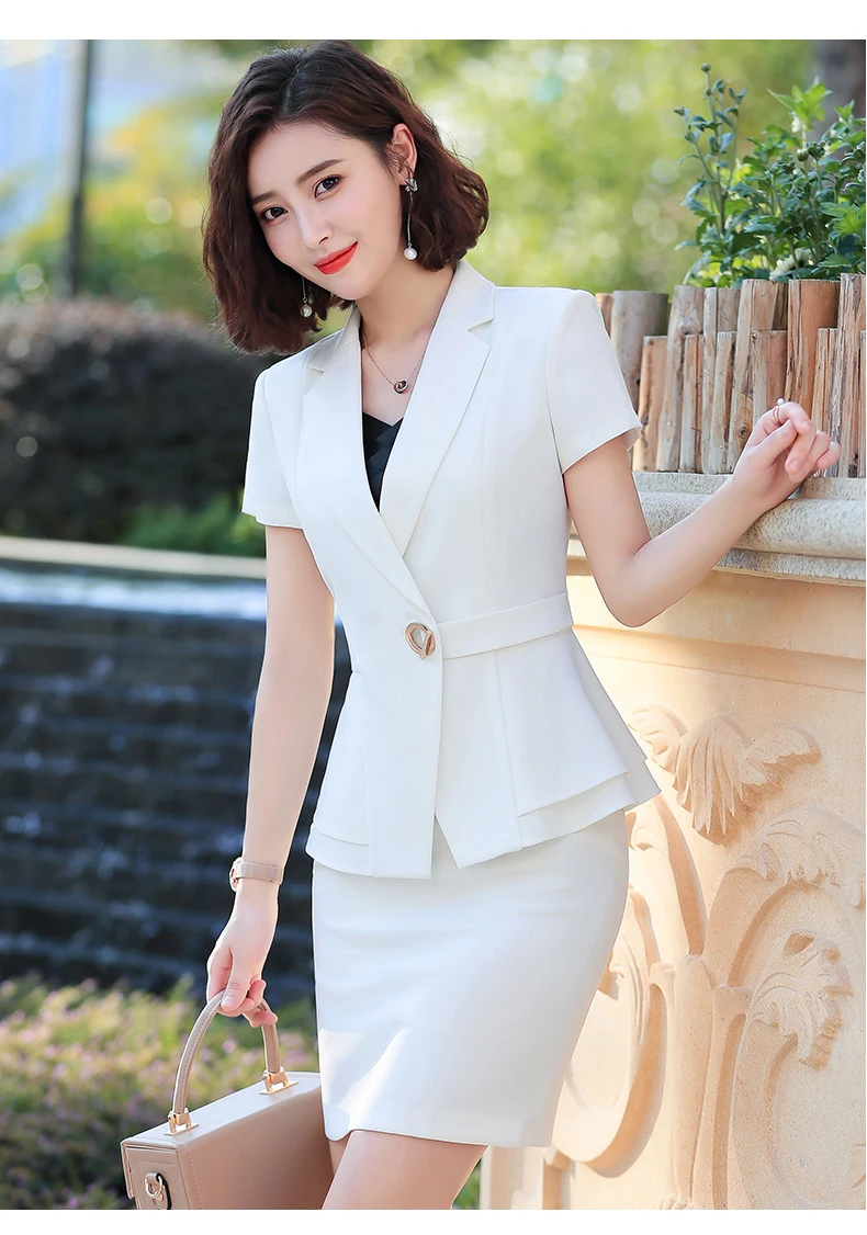 Naviu Women Pants Suit New Summer Fashion Short Sleeve Slim Blazer and Trousers Business Temperament Office Lady Work Wear Naviu Women Pants Suit New Summer Fashion Short Sleeve Slim Blazer and Trousers Business Temperament Office Lady Work Wear