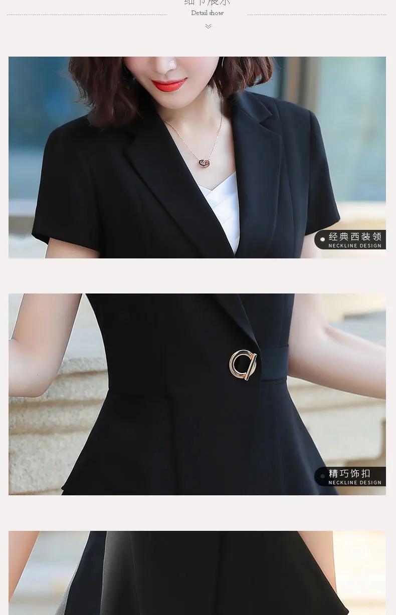 Naviu Women Pants Suit New Summer Fashion Short Sleeve Slim Blazer and Trousers Business Temperament Office Lady Work Wear Naviu Women Pants Suit New Summer Fashion Short Sleeve Slim Blazer and Trousers Business Temperament Office Lady Work Wear