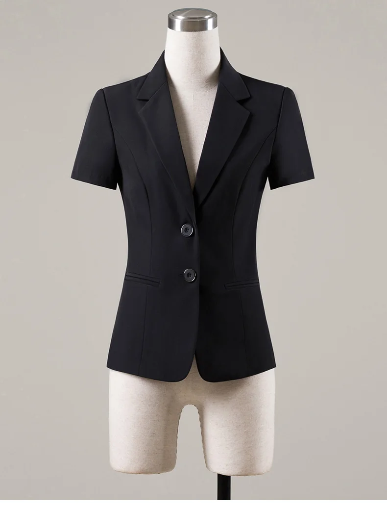 Naviu New Fashion Women Formal Suits Business Temperament Short Sleeve Slim Blazer and Trousers Office Ladies Work Wear Naviu New Fashion Women Formal Suits Business Temperament Short Sleeve Slim Blazer and Trousers Office Ladies Work Wear