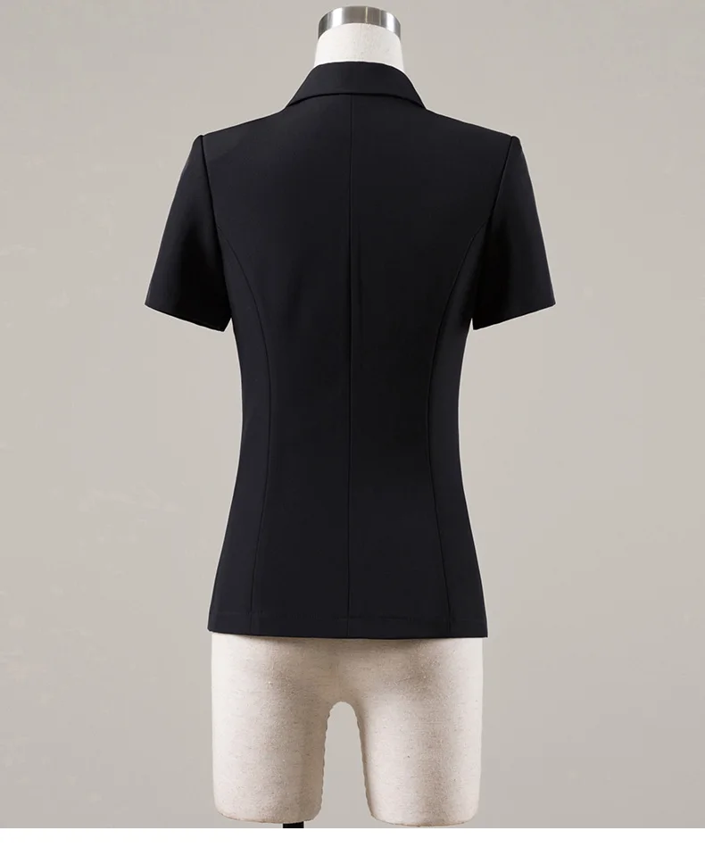 Naviu New Fashion Women Formal Suits Business Temperament Short Sleeve Slim Blazer and Trousers Office Ladies Work Wear Naviu New Fashion Women Formal Suits Business Temperament Short Sleeve Slim Blazer and Trousers Office Ladies Work Wear