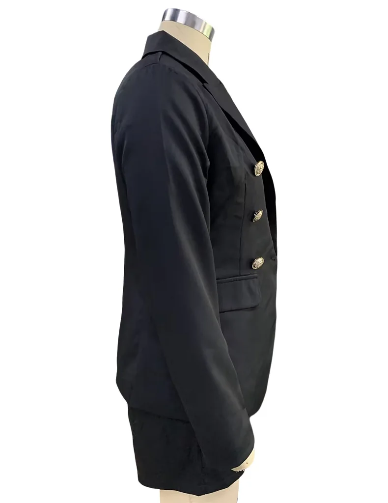 BAMBOOBOY Office Lady Women Blazer Suits Long Sleeve Turn-Down Neck Blazer+ Shorts Summer Street Wear 2 Pieces Sets with Button