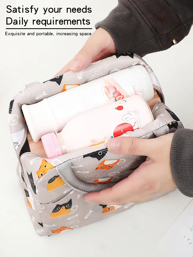 1PC Portable Lunch Bags Thermal Insulation Lunch Box Storage Bag Children's School Lunch Box Bag Picnic Storage Large Capacity 1PC Portable Lunch Bags Thermal Insulation Lunch Box Storage Bag Children's School Lunch Box Bag Picnic Storage Large Capacity
