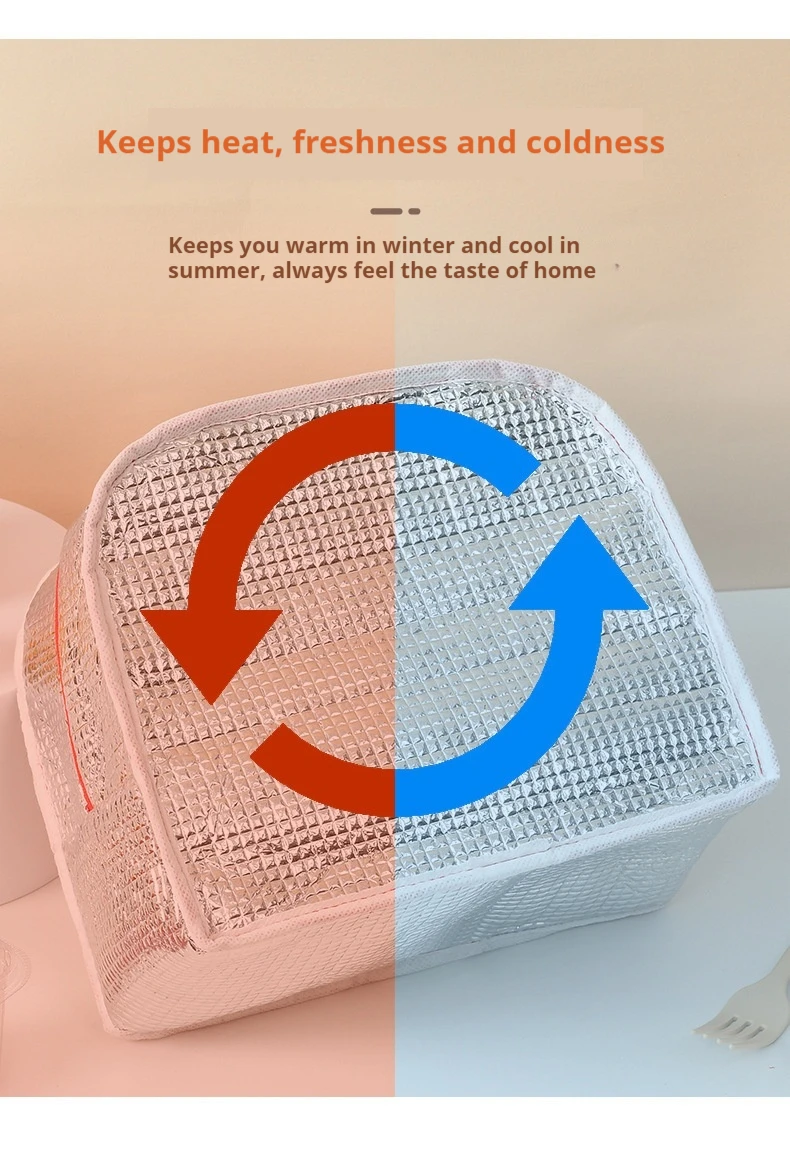 Thickened Cute Bag Oxford Cloth Bag Insulated Bento Portable Cartoon Portable Handbag Lunch Box Pet Ice Preservation Bag