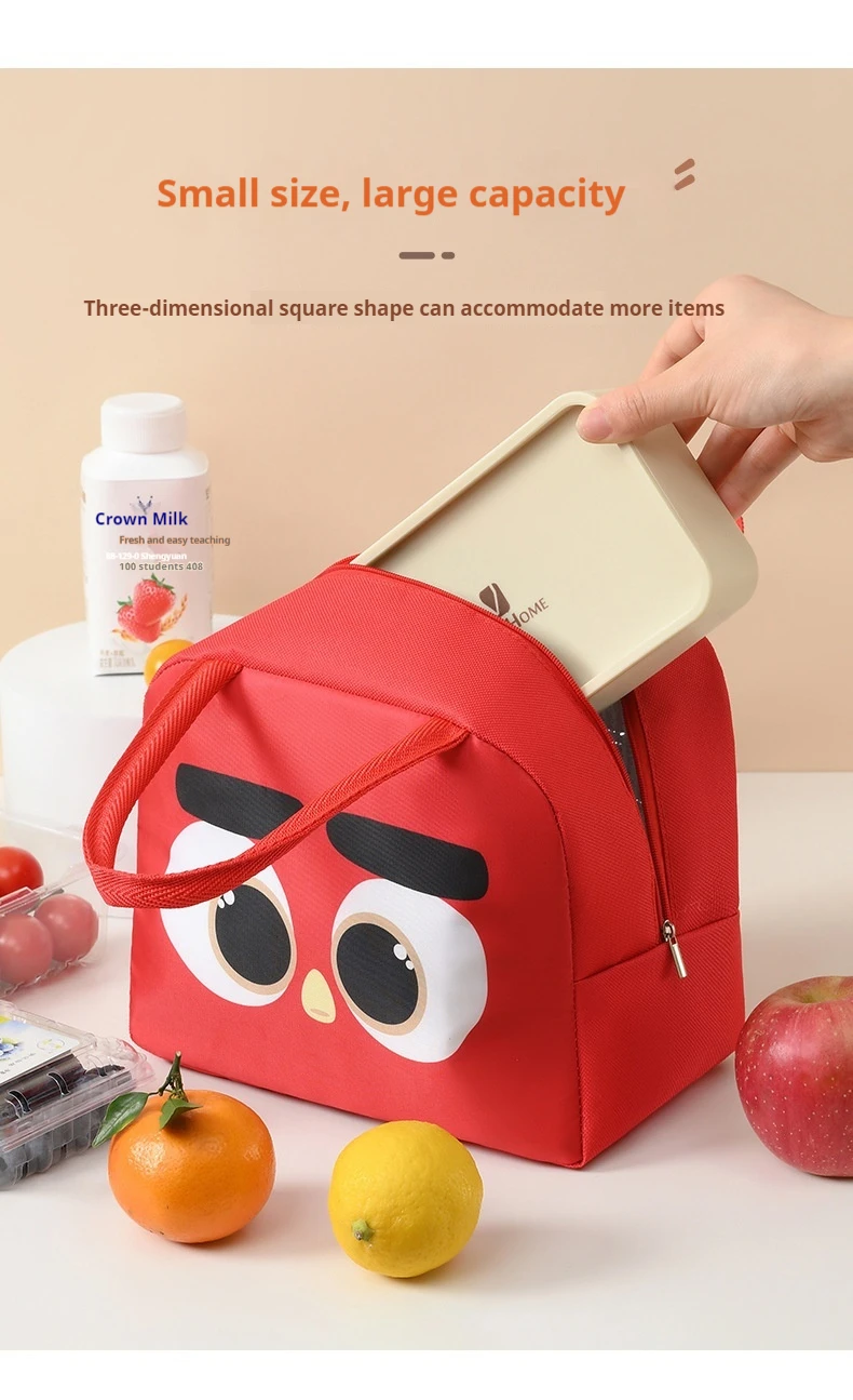Thickened Cute Bag Oxford Cloth Bag Insulated Bento Portable Cartoon Portable Handbag Lunch Box Pet Ice Preservation Bag