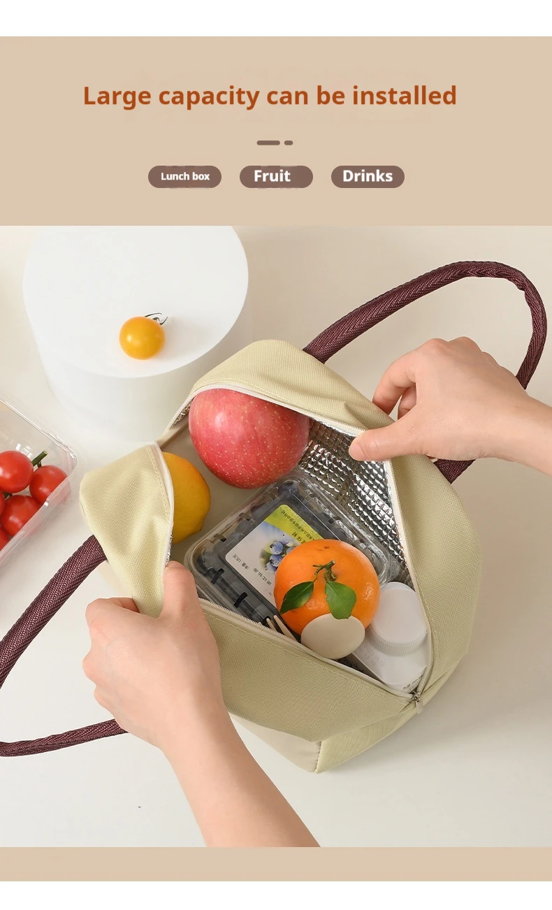 Thickened Cute Bag Oxford Cloth Bag Insulated Bento Portable Cartoon Portable Handbag Lunch Box Pet Ice Preservation Bag
