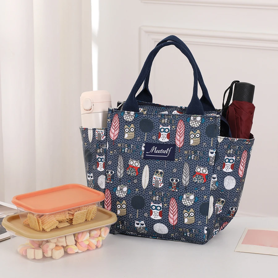 Office workers go out with a lunch box bag thermal bento bag fashion handbag carry mommy bag