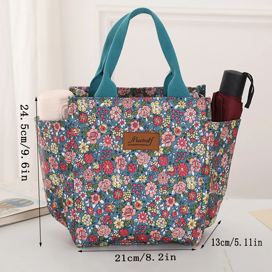 Office workers go out with a lunch box bag thermal bento bag fashion handbag carry mommy bag