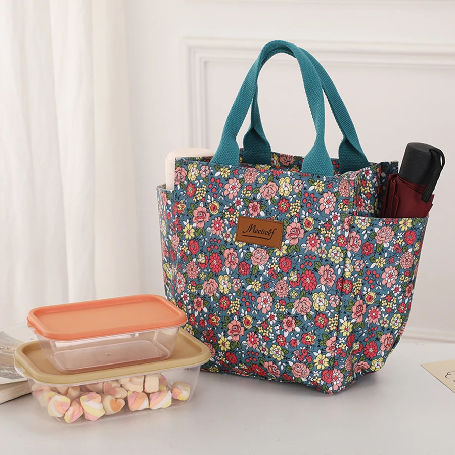 Office workers go out with a lunch box bag thermal bento bag fashion handbag carry mommy bag