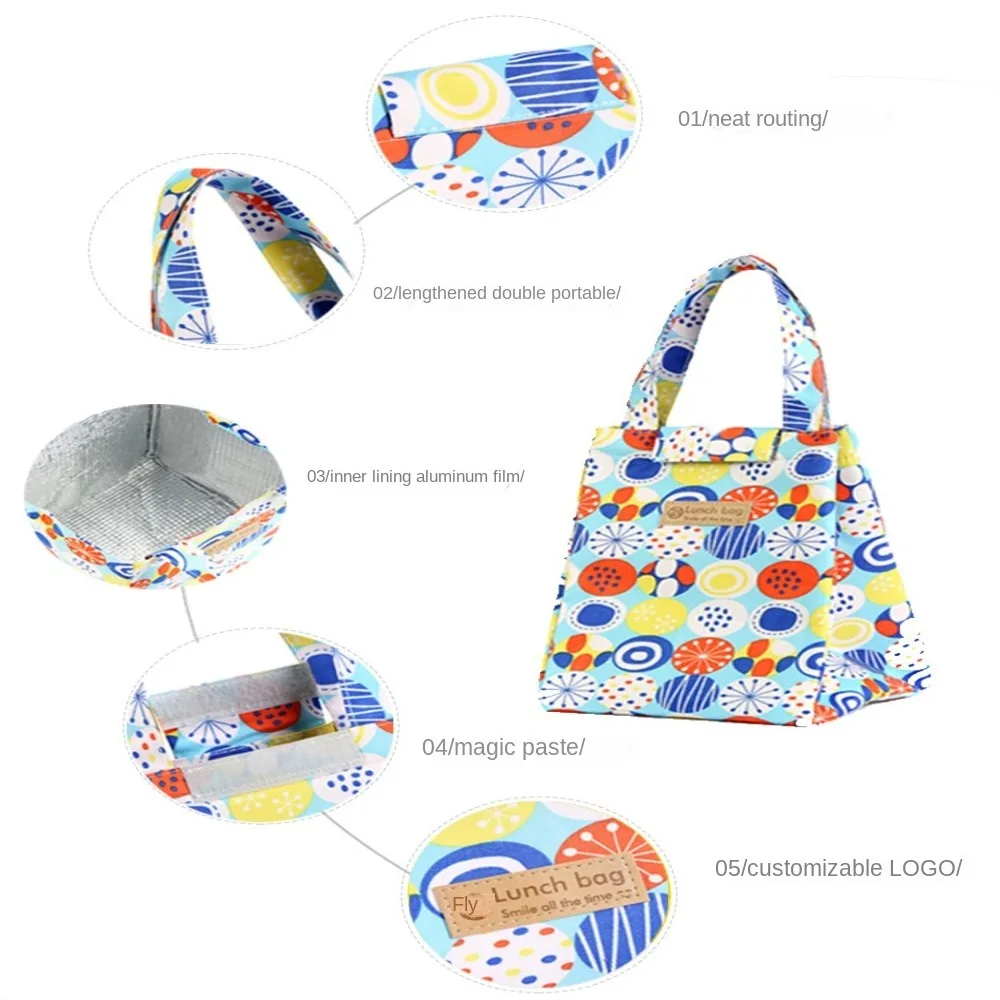 Oxford Cloth Insulated Lunch Bag Camping Food Drink Cooler Bag Picnic Travel Bag Waterproof Food Storage Box for Adult Kids Oxford Cloth Insulated Lunch Bag Camping Food Drink Cooler Bag Picnic Travel Bag Waterproof Food Storage Box for Adult Kids