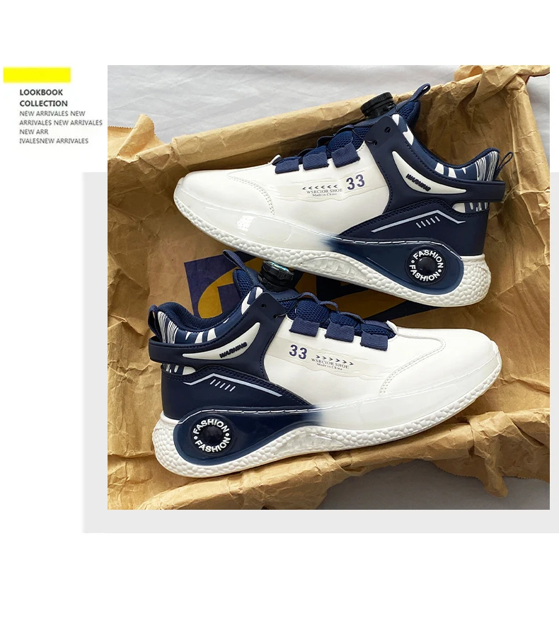 Mens Sneakers with Rotating Buckle Comfy Non Slip Lace up Durable Shoes for Mens Outdoor Activities Mens Sneakers with Rotating Buckle Comfy Non Slip Lace up Durable Shoes for Mens Outdoor Activities