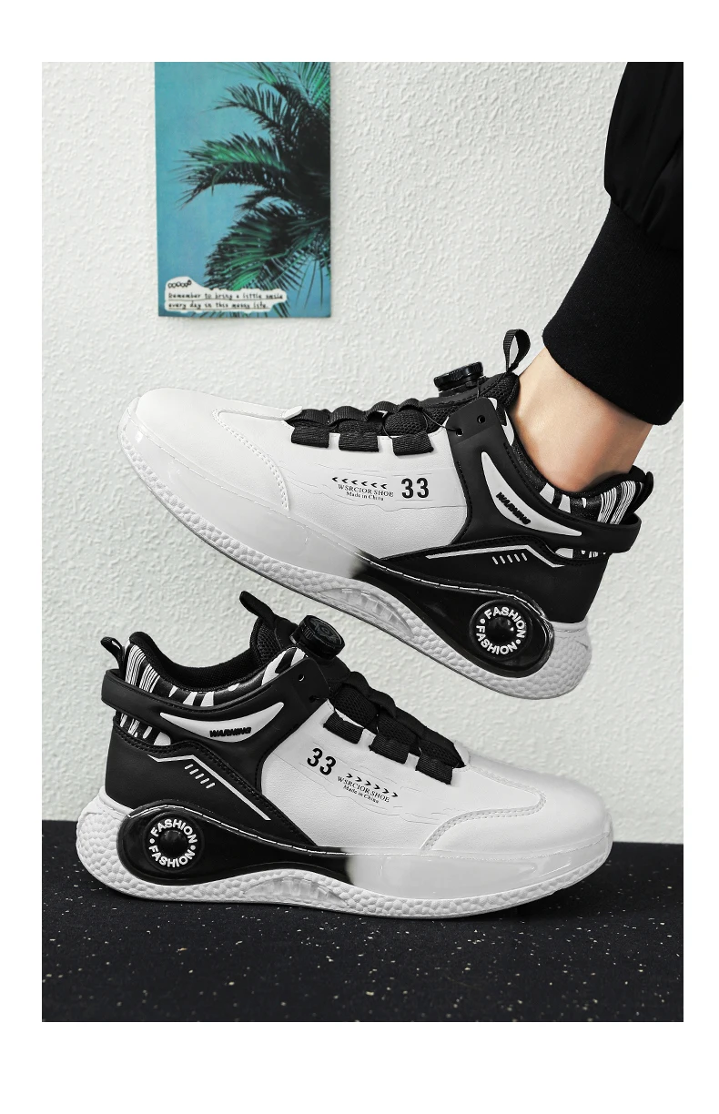 Mens Sneakers with Rotating Buckle Comfy Non Slip Lace up Durable Shoes for Mens Outdoor Activities Mens Sneakers with Rotating Buckle Comfy Non Slip Lace up Durable Shoes for Mens Outdoor Activities