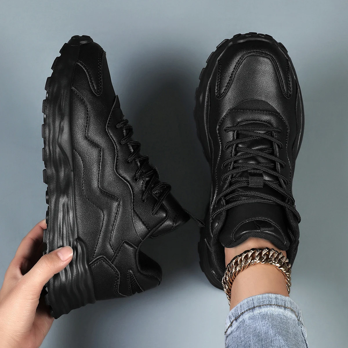 Fashion Woman Vulcanize Platform Casual Sneakers Women Flats Mesh Breathable Running Walking Shoes Chunky Sports Shoe