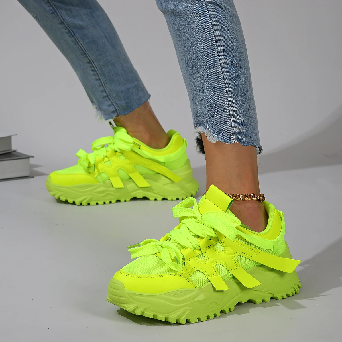 Woman Sneakers Platform Sports Shoes Comfortable Sports Casual Shoes Zapatillas Increase Height Walking Shoes