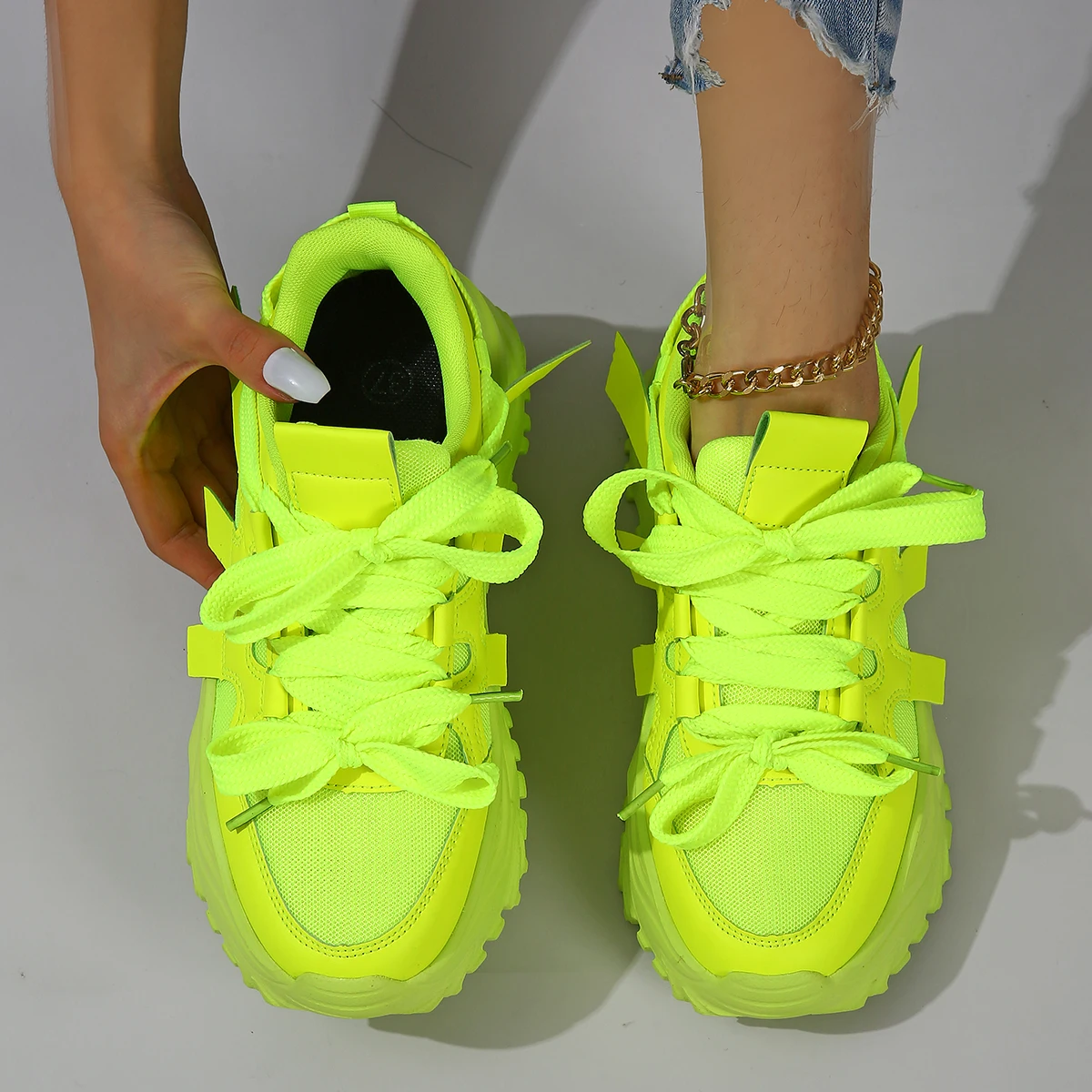 Woman Sneakers Platform Sports Shoes Comfortable Sports Casual Shoes Zapatillas Increase Height Walking Shoes