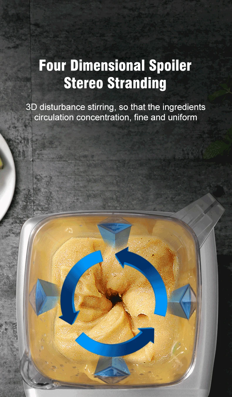 Heavy Duty Commercial BlenderJuicer Food Processor Ice Smoothies Blender Mixer High Power Juice maker Crusher 2000W EU Plug Heavy Duty Commercial BlenderJuicer Food Processor Ice Smoothies Blender Mixer High Power Juice maker Crusher 2000W EU Plug