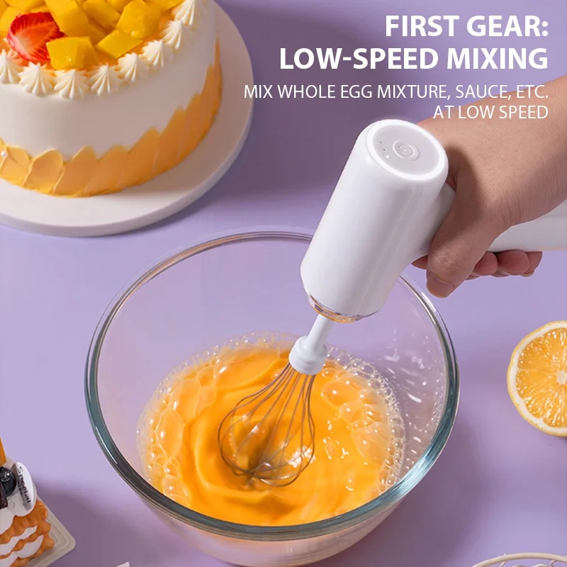 Electric Egg Beater Rechargeable Home Handheld Small Wireless Egg Beater Baking Cream Electric Whip Blender Hand Mixer for Cakes Electric Egg Beater Rechargeable Home Handheld Small Wireless Egg Beater Baking Cream Electric Whip Blender Hand Mixer for Cakes
