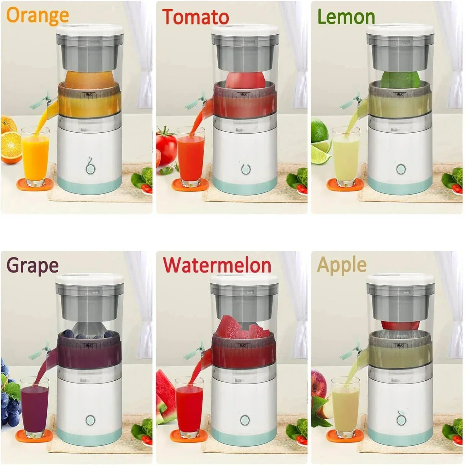 Electric Juicer Juice Cup Citrus Orange Lemon Squeezer USB Charging Kitchen Fruit Juicer Blender Fresh Separator Press Machine Electric Juicer Juice Cup Citrus Orange Lemon Squeezer USB Charging Kitchen Fruit Juicer Blender Fresh Separator Press Machine