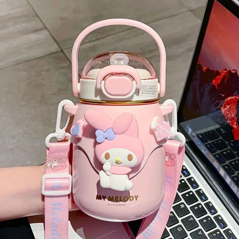 700ml Kulomi Cute Girl Thermo Bottle 316 Stainless Steel Insulated Water Bottle Student Anti Drop Vacuum Insulated Cup