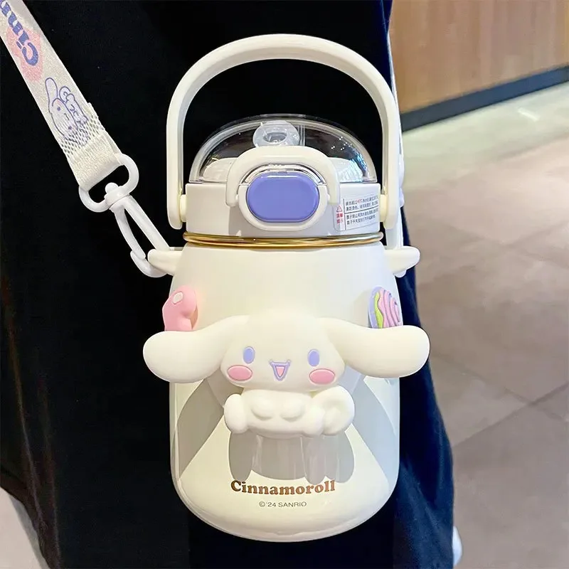 700ml Kulomi Cute Girl Thermo Bottle 316 Stainless Steel Insulated Water Bottle Student Anti Drop Vacuum Insulated Cup