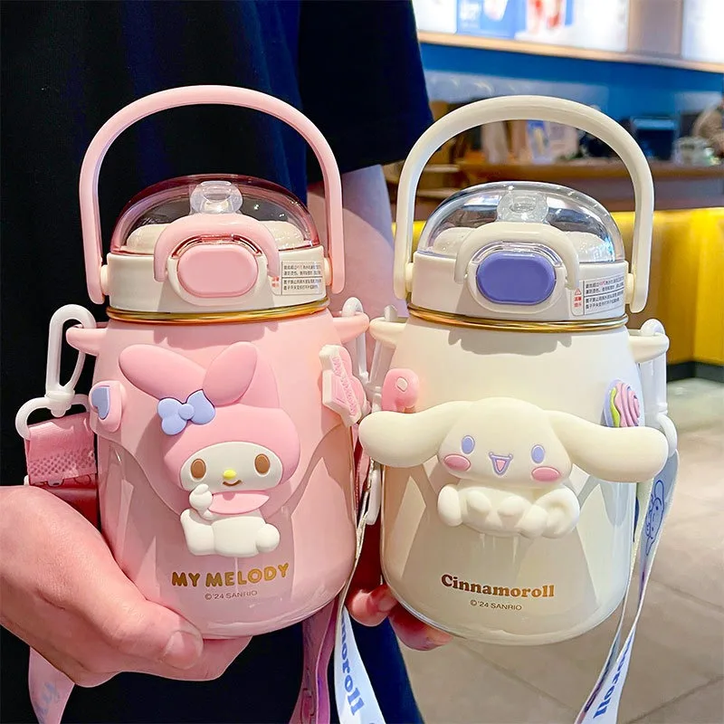 700ml Kulomi Cute Girl Thermo Bottle 316 Stainless Steel Insulated Water Bottle Student Anti Drop Vacuum Insulated Cup