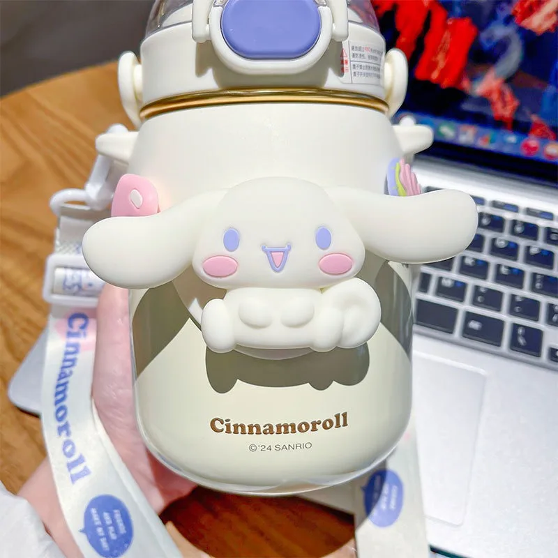 700ml Kulomi Cute Girl Thermo Bottle 316 Stainless Steel Insulated Water Bottle Student Anti Drop Vacuum Insulated Cup