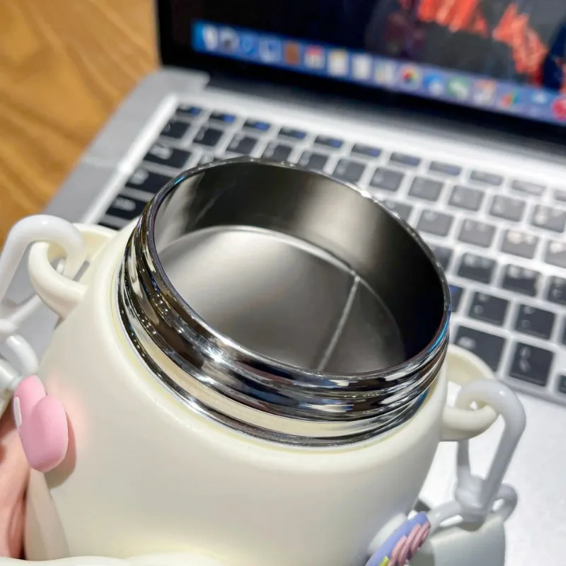 700ml Kulomi Cute Girl Thermo Bottle 316 Stainless Steel Insulated Water Bottle Student Anti Drop Vacuum Insulated Cup
