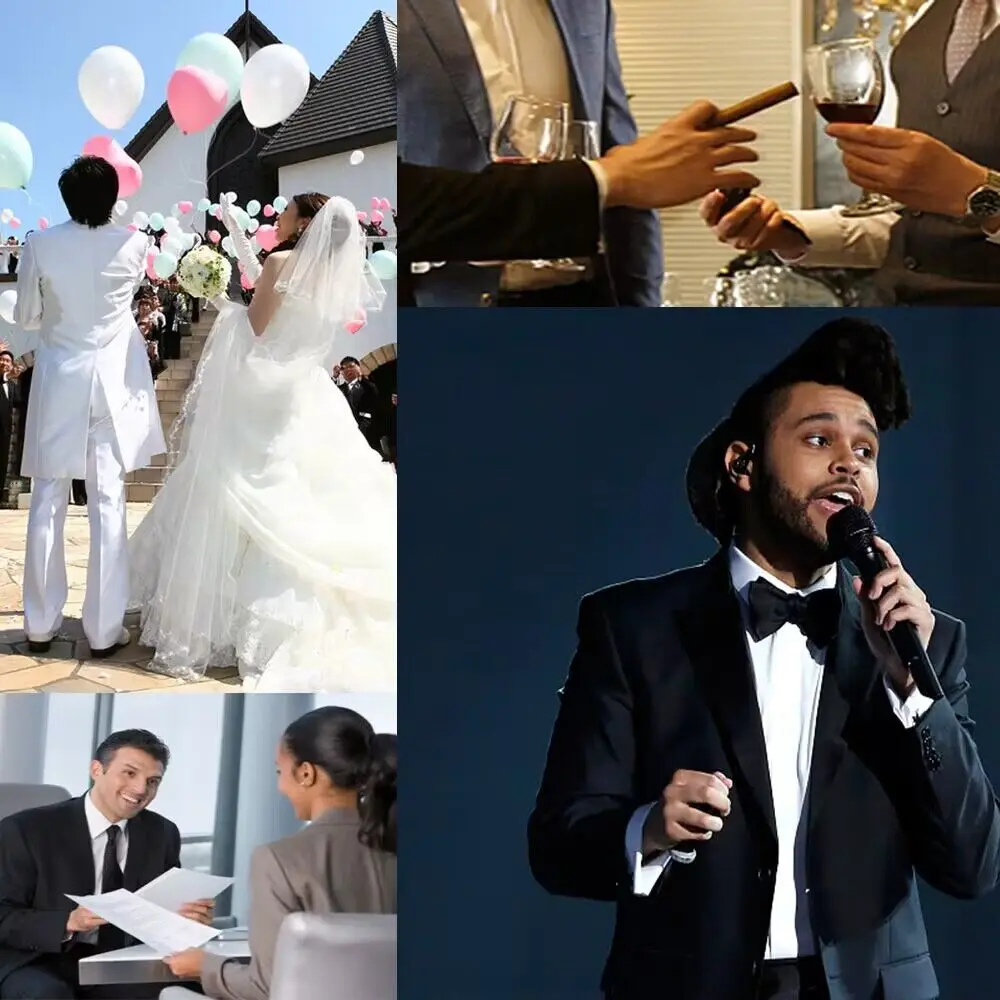 Solid 2 Pieces Men Suits Set Fashion New Men's Formal Business/Wedding Groom Suits Peak Lapel Double Breasted Blazer Trousers Solid 2 Pieces Men Suits Set Fashion New Men's Formal Business/Wedding Groom Suits Peak Lapel Double Breasted Blazer Trousers