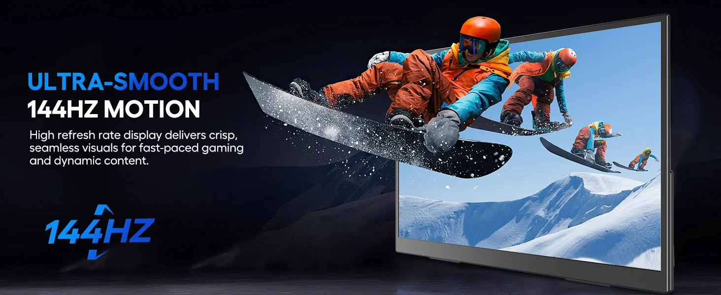 UPERFECT 18Inch 2.5K 144Hz 400Nits Touch Monitor Portable Gaming PC Display Laptop Extended Second Screen With Type C Mini HDMI UPERFECT 18Inch 2.5K 144Hz 400Nits Touch Monitor Portable Gaming PC Display Laptop Extended Second Screen With Type C Mini HDMI