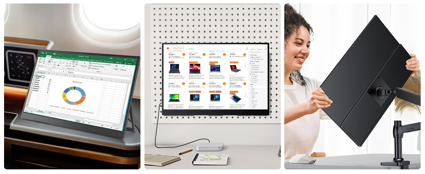 UPERFECT 18Inch 2.5K 144Hz 400Nits Touch Monitor Portable Gaming PC Display Laptop Extended Second Screen With Type C Mini HDMI UPERFECT 18Inch 2.5K 144Hz 400Nits Touch Monitor Portable Gaming PC Display Laptop Extended Second Screen With Type C Mini HDMI