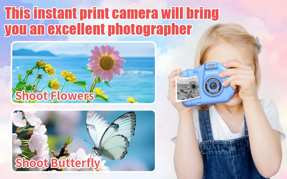 Children‘s Instant Printing Camera Kid Selfie Camera 10x Digital Zoom Kids Digital Photo Camera Video Boy's Birthday Gift Children‘s Instant Printing Camera Kid Selfie Camera 10x Digital Zoom Kids Digital Photo Camera Video Boy's Birthday Gift